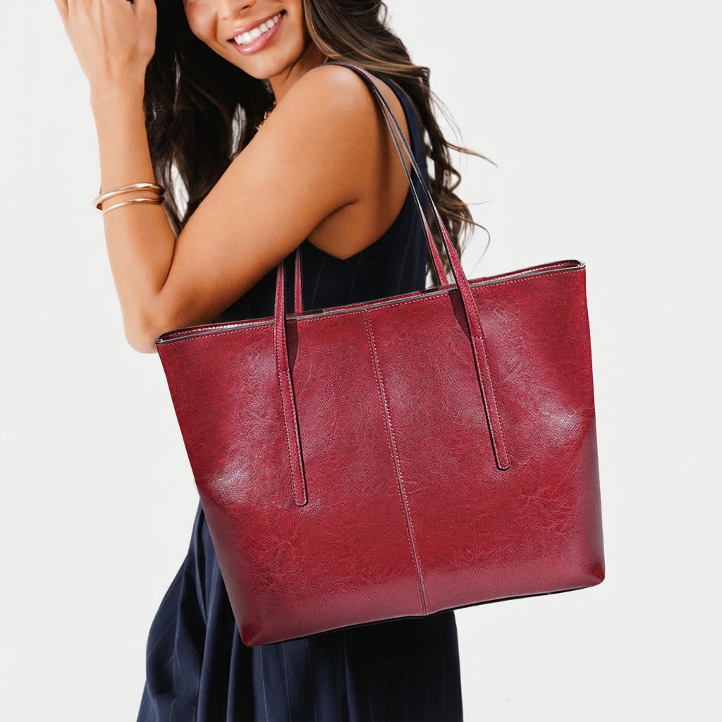 Timber - Real Leather Tote Bag