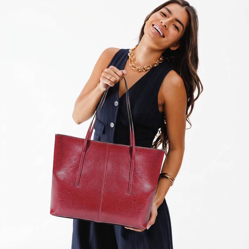 Timber - Real Leather Tote Bag