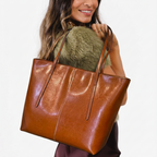 Timber - Real Leather Tote Bag