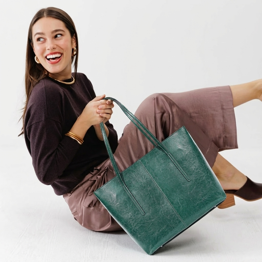 Timber - Real Leather Tote Bag