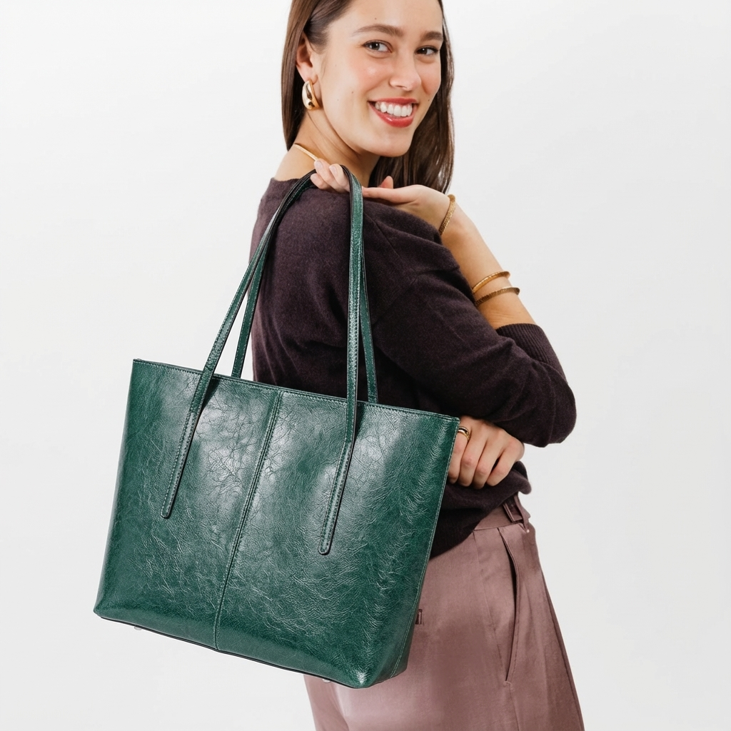 Timber - Real Leather Tote Bag